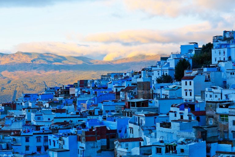 Vista de Chefchaouen, la ciudad azul de Marruecos